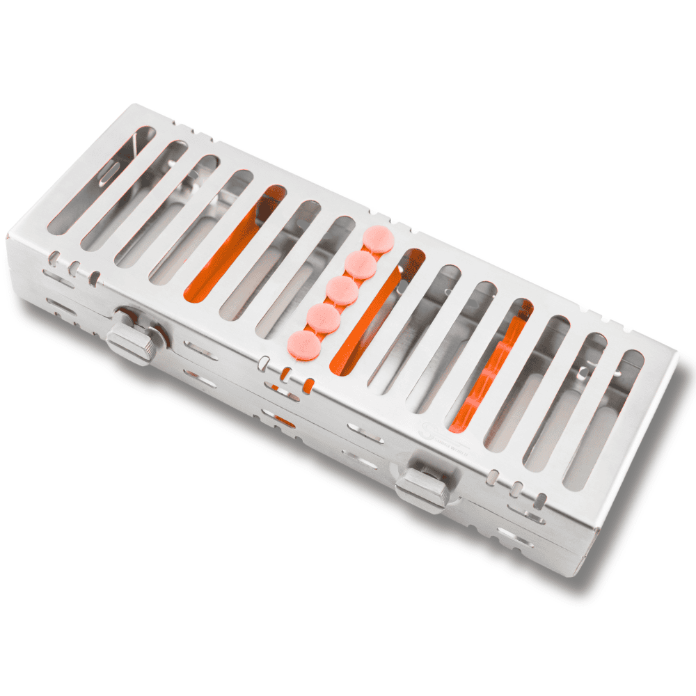 5-Instrument Small Dental Exam Cassette for Diagnostic Trays, 203 x 76 x 32 mm