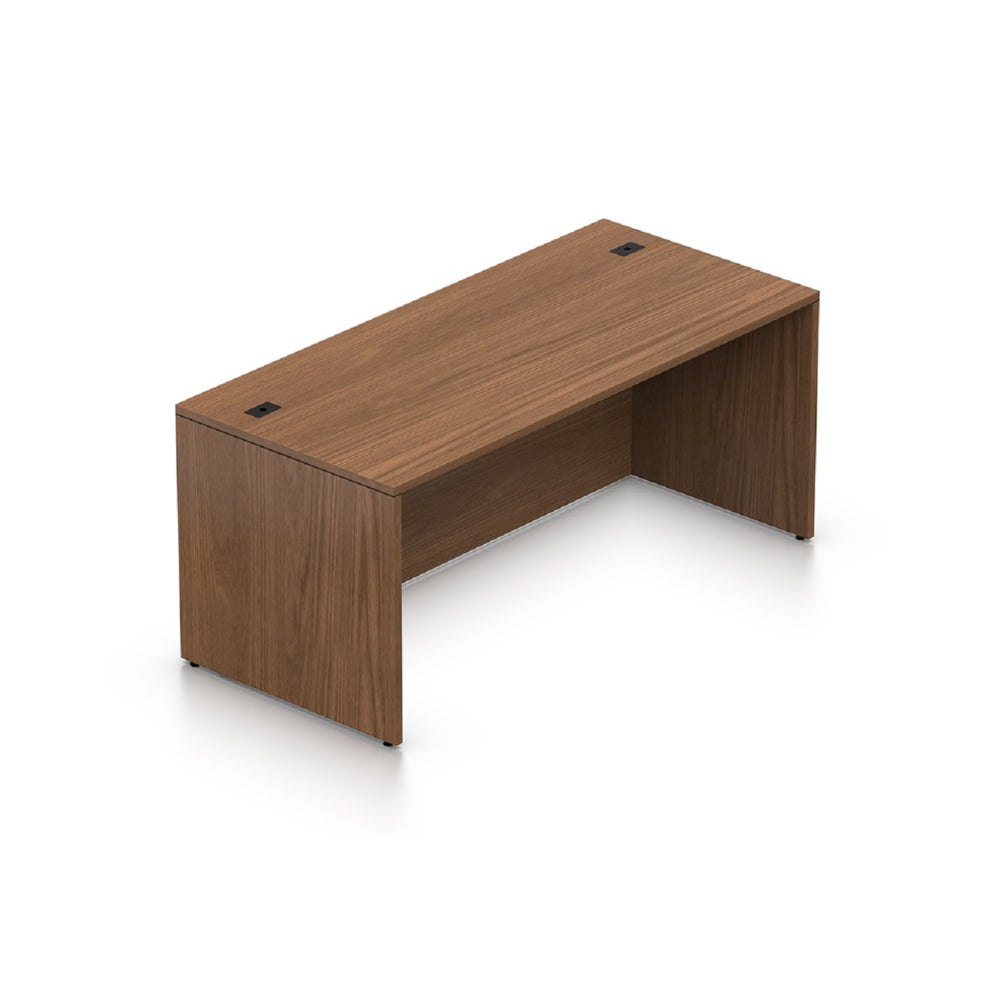 Offices to Go Newland Rectangular Desk - 66" x 30" - Brown