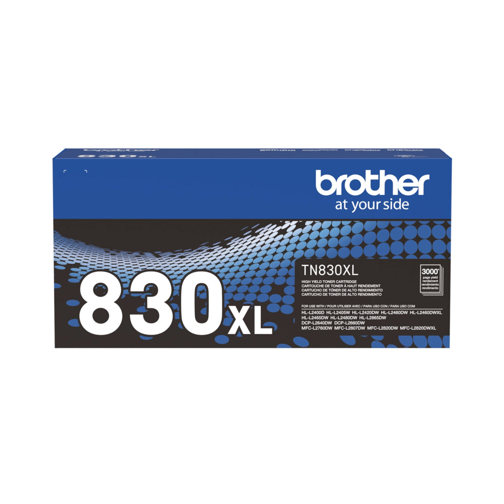 Brother Genuine TN830XL Toner Cartridge - High Yield - Black