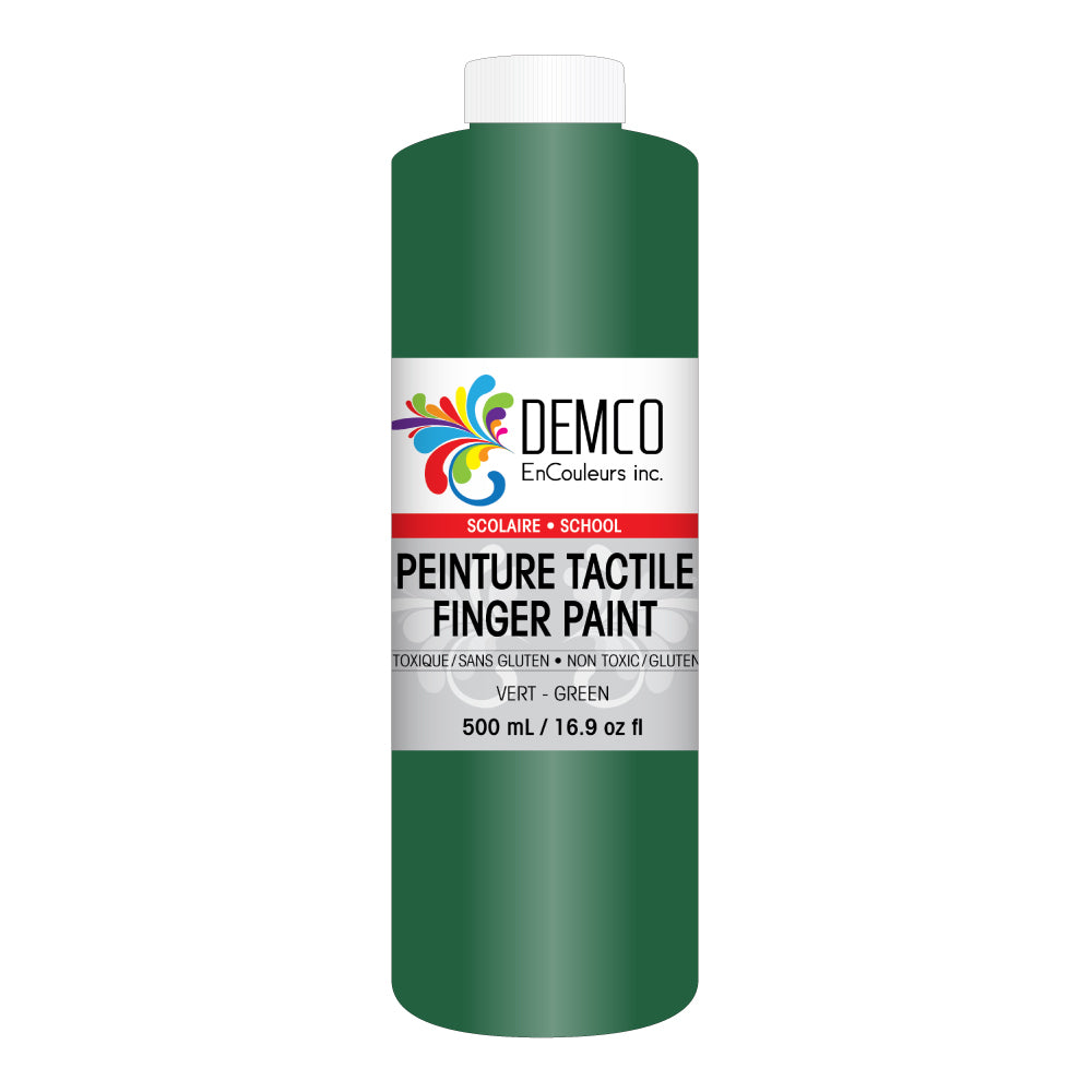 DEMCO EnCouleurs Inc School Fingerpaint - 500 mL - Green
