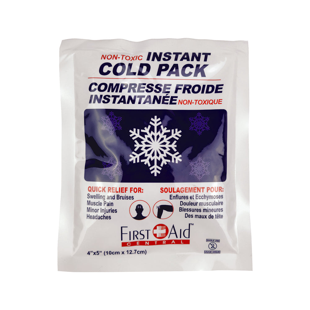 First Aid Central Instant Cold Pack - 4" x 5"