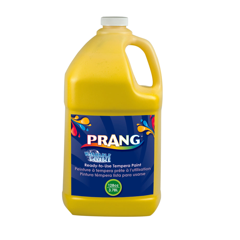 Peinture à la détrempe lavable Prang - 3,6 l - Jaune