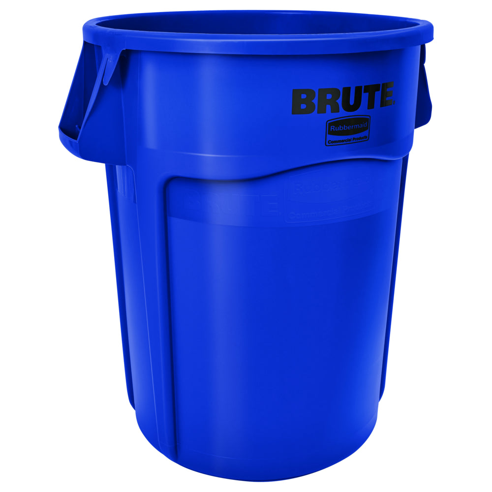 Rubbermaid Brute 44 Gallon Resin Outdoor Trash Can - Blue