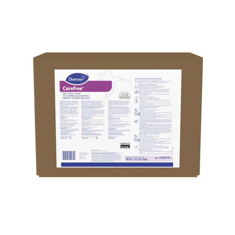 Finition/scellant pour sols Diversey Carefree - 18,9 L