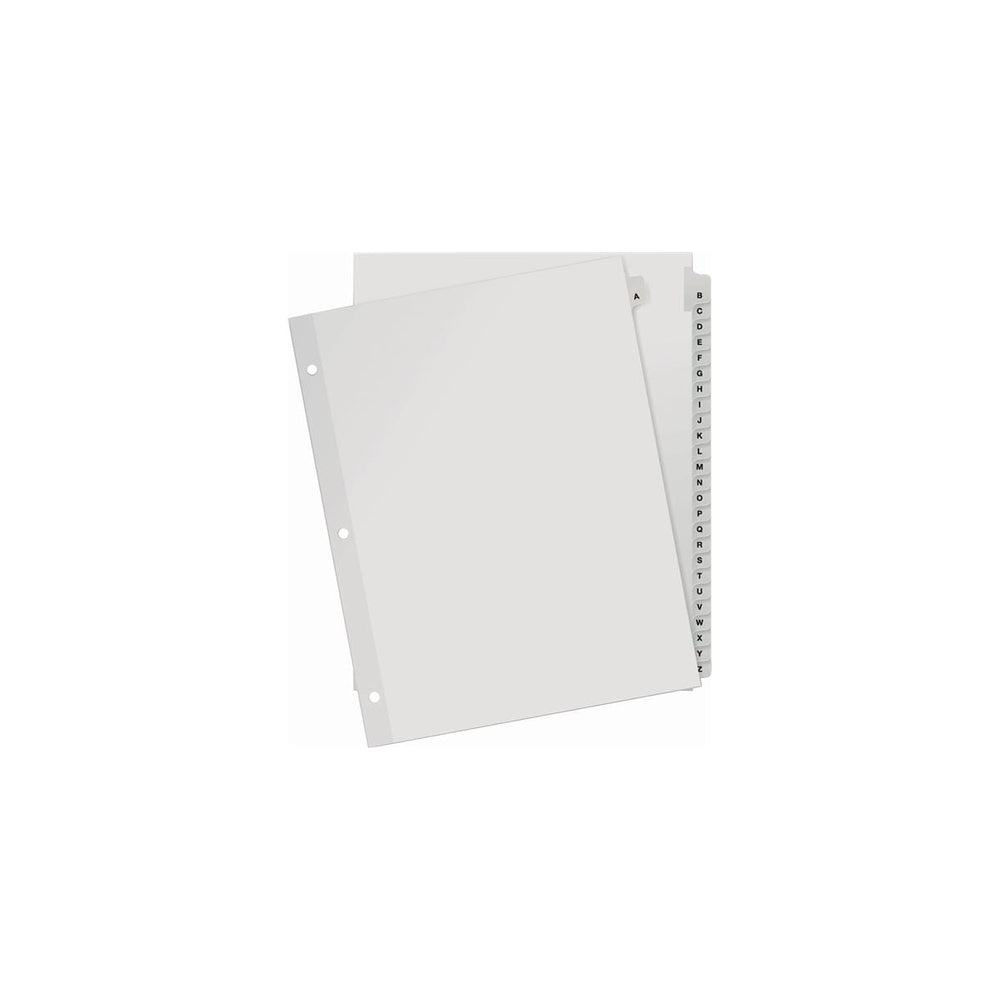 Staples Preprinted A-Z Indexes, White, Letter Size, 26 Tabs/Set