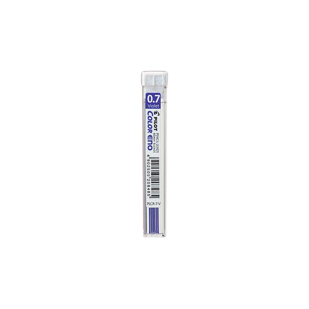 Mines colorées Pilot Colour Eno - 0,7 mm - Violet - Lot de 6