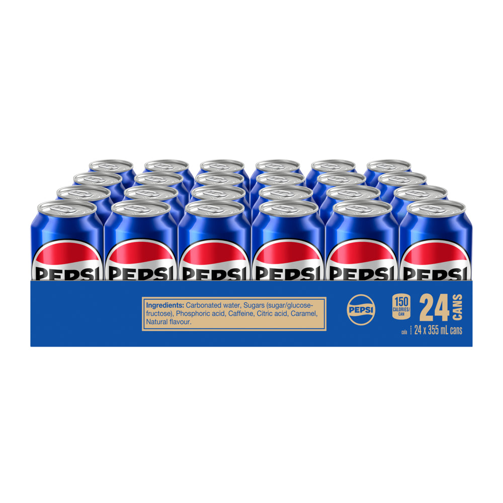 Pepsi Cola, canettes de 355 ml, paquet de 24