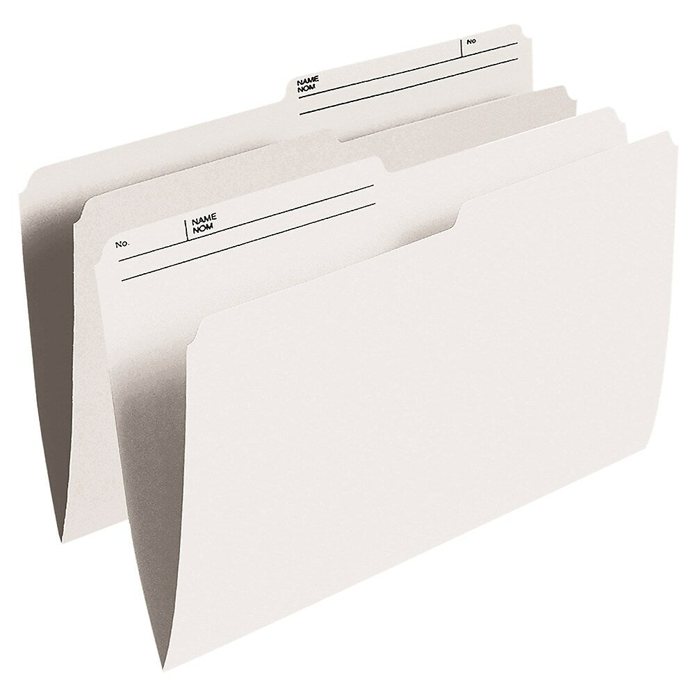 Staples Ivory 1/2 Cut File Folders - Legal Size - 100 Pack