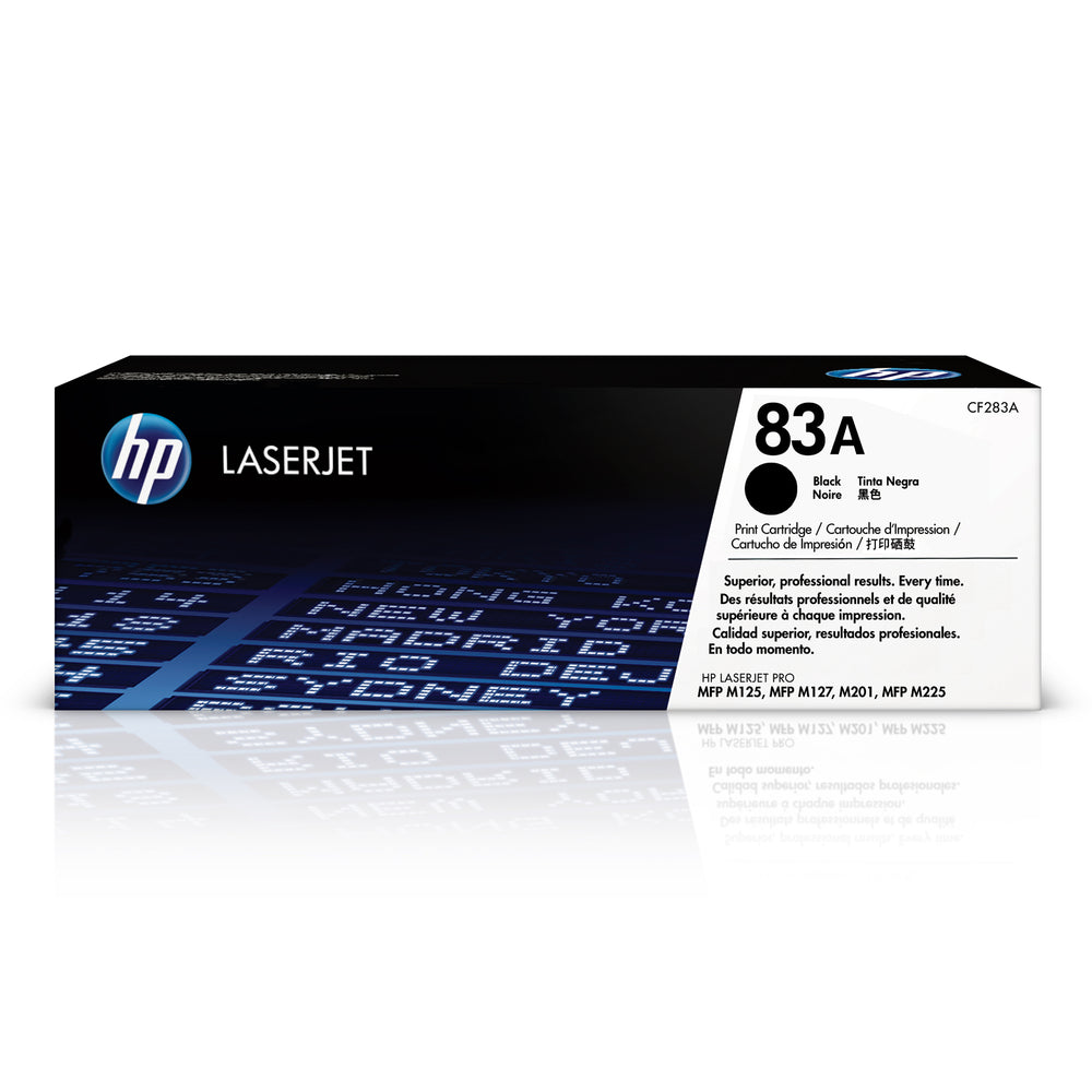 Cartouche de toner noir HP 83A (CF283A) LaserJet d'origine