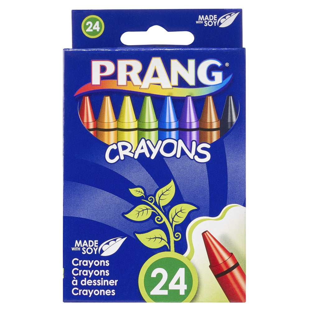 Crayons Prang - Taille standard - 24 couleurs assorties - Paquet de 24