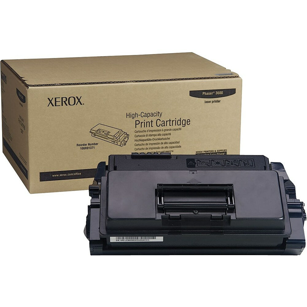 Xerox 106R01371 Black Toner Cartridge - High-Yield