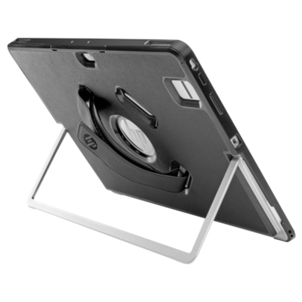 Housse de transport pour tablette HP Elite T3P15AA, noire, polyuréthane, polycarbonate, bandoulière, dragonne, 8,65" (219,60 mm)