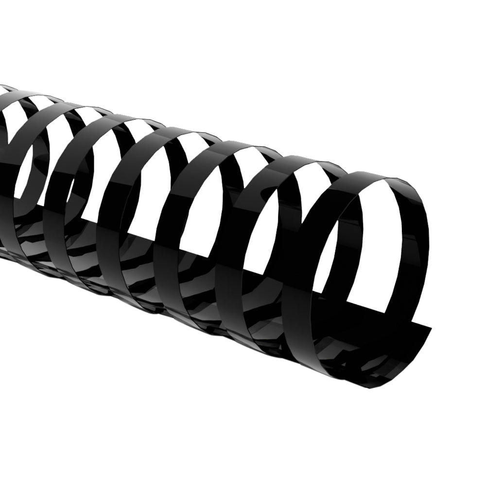 Reliure à peigne en plastique Southwest Bindings - 11 mm x 48 cm - Noir - Paquet de 100