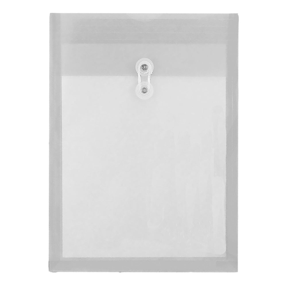 Winnable Enveloppe en poly avec fermeture à nouer sur le dessus et ouverture sur le dessus - 9 1/2" de largeur x 13" de hauteur - Transparent