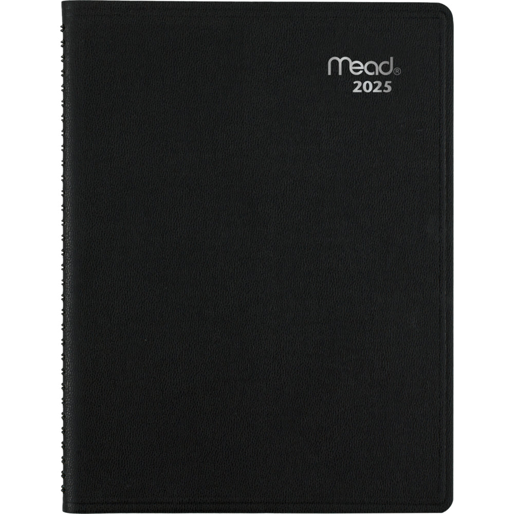 Agenda hebdomadaire/mensuel Mead 2025 Contempo - 10-7/8" H x 8-1/4" L - Noir - Bilingue