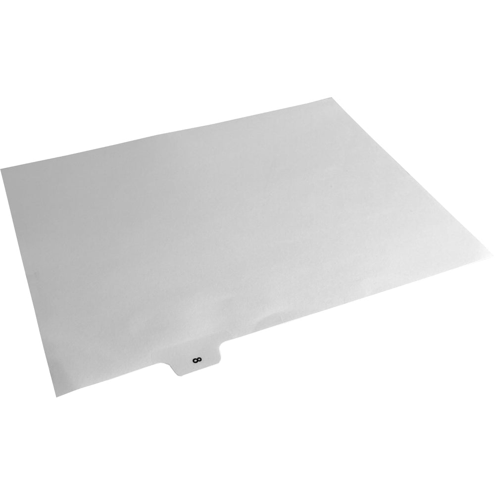 Southwest Number Index Tab White #08 1/10th Cut - 25 Pack