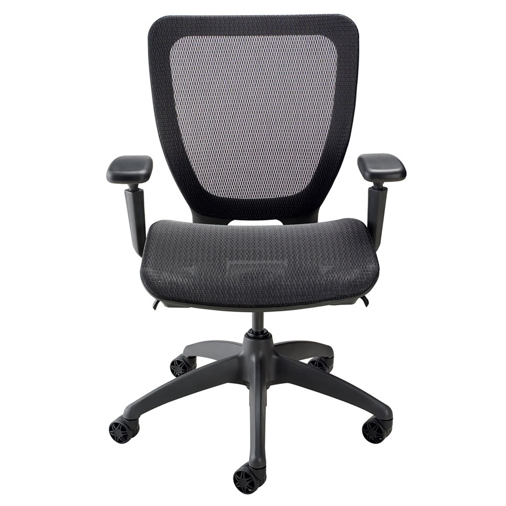 Nightingale WXO Mid Back Mesh Seat & Back Task Chair - Black