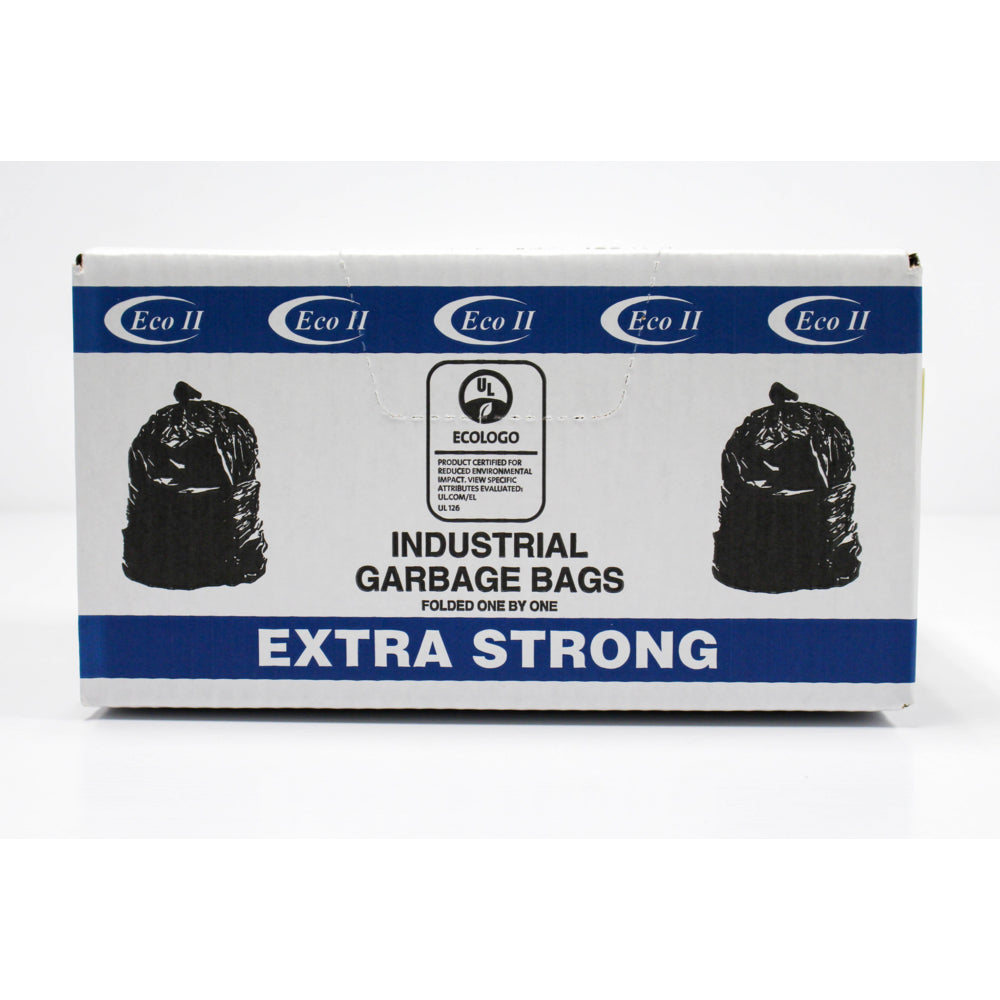 Eco II Garbage Bags - 45" x 50" - Extra Strong - Clear Tint - 100 Pack