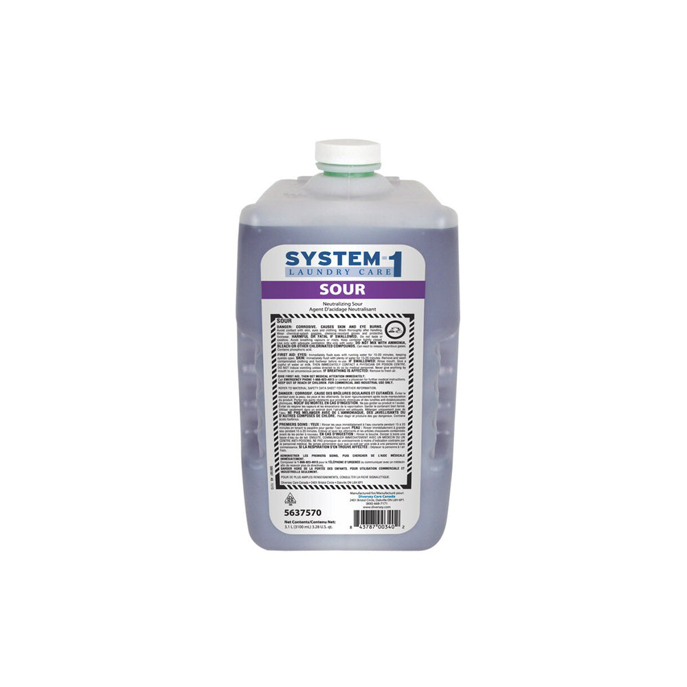 Diversey System 1 Laundry Care - Acide neutralisant - 3,1 L - Lot de 2