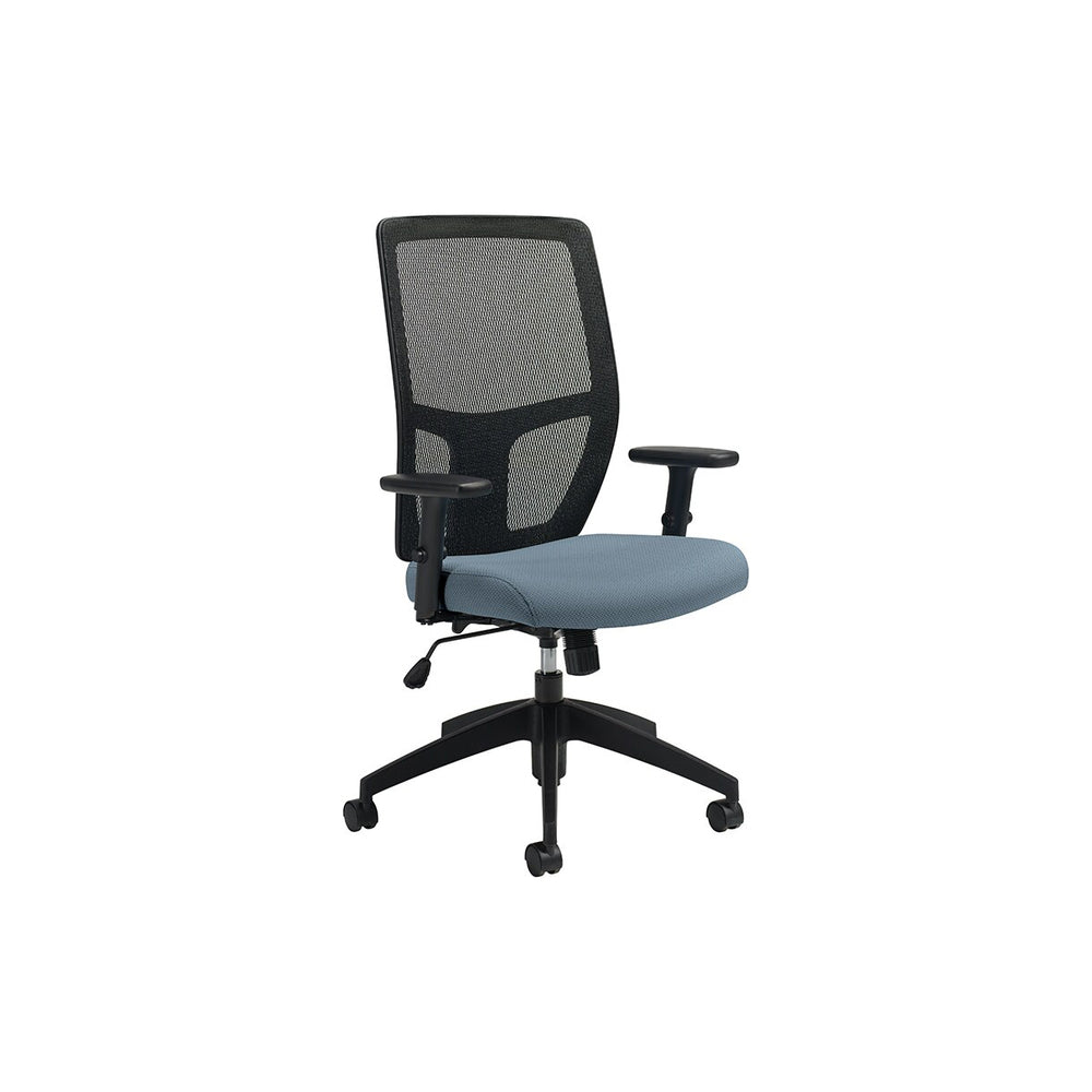 Fauteuil inclinable synchronisé à dossier haut et roulettes, format Global, Terrace Shadow