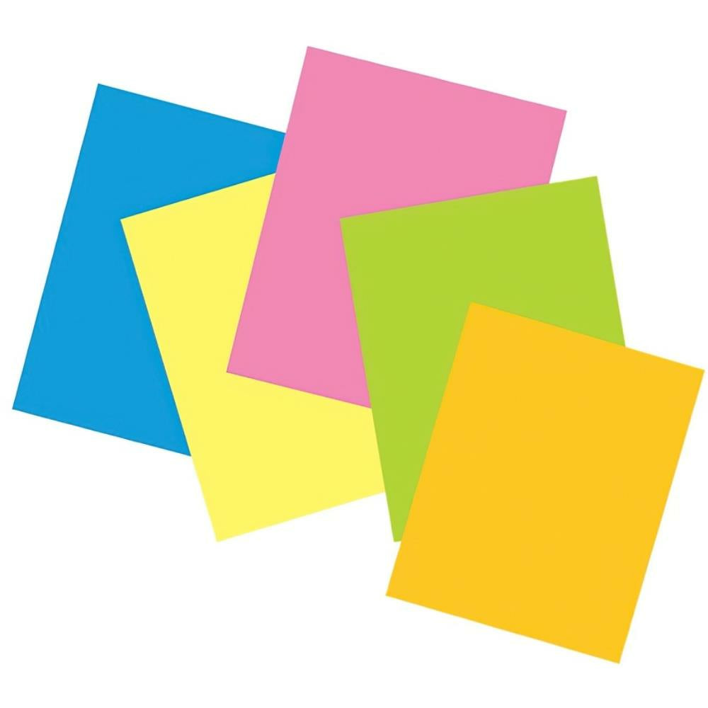 UCreate Premium Coated Poster Board, Assorted Neon Colors, 56 x 71cm, 25 sheets/pkg.