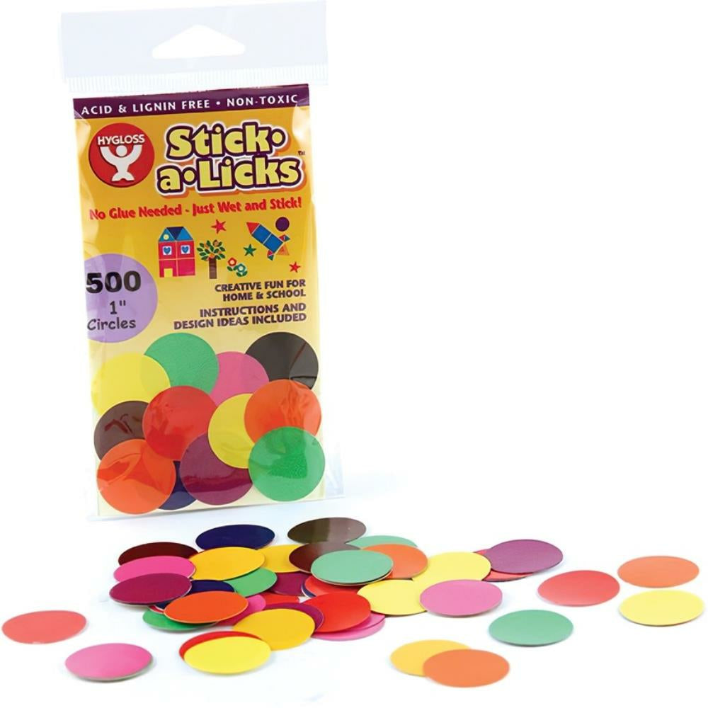 Hygloss Stick-A-Licks 1 Cercle - Paquet de 500
