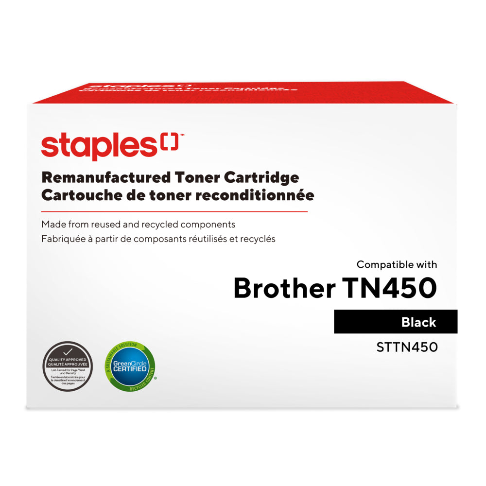 Cartouche de toner reconditionnée TRU RED Brother TN450 - Rendement standard - Noir