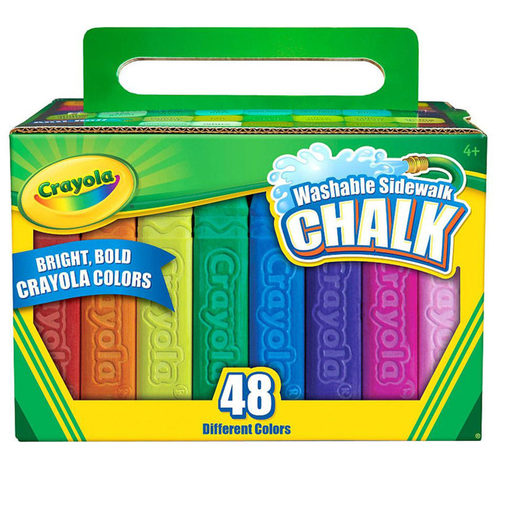 Crayola Washable Sidewalk Chalk - Assorted - 48 Pack