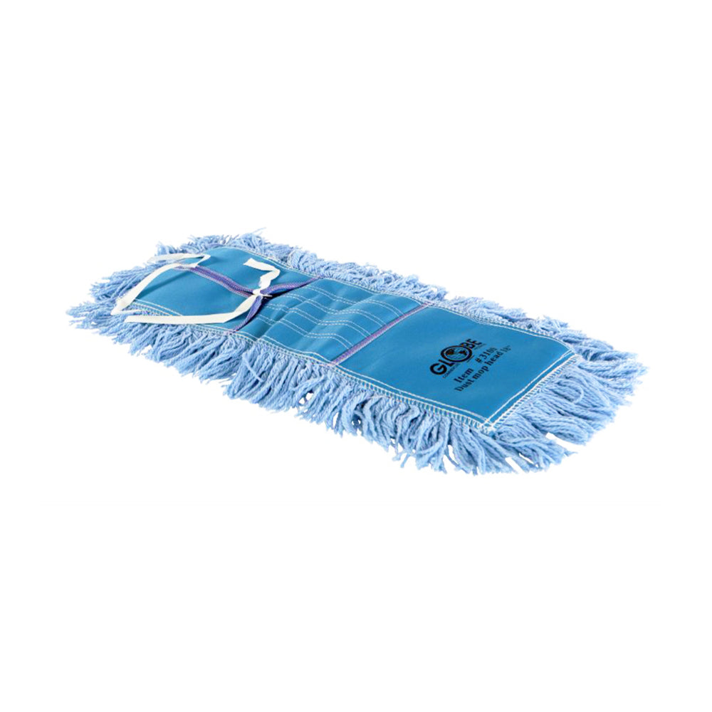 Globe Commercial Pro-Stat Blue Tie-On Dust Mop Head - 36" L x 5" W - Blue