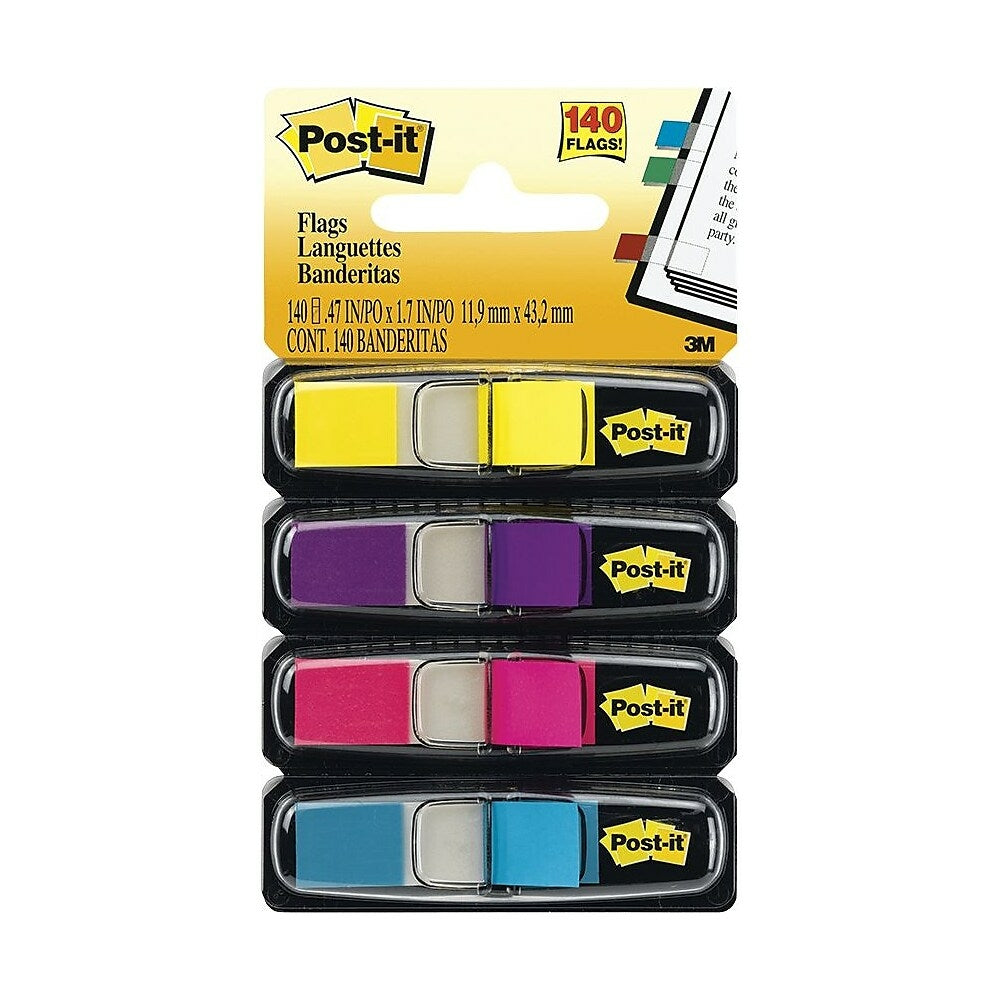 Étiquettes Post-it, 1/2 po, couleurs vives, paquet de 140