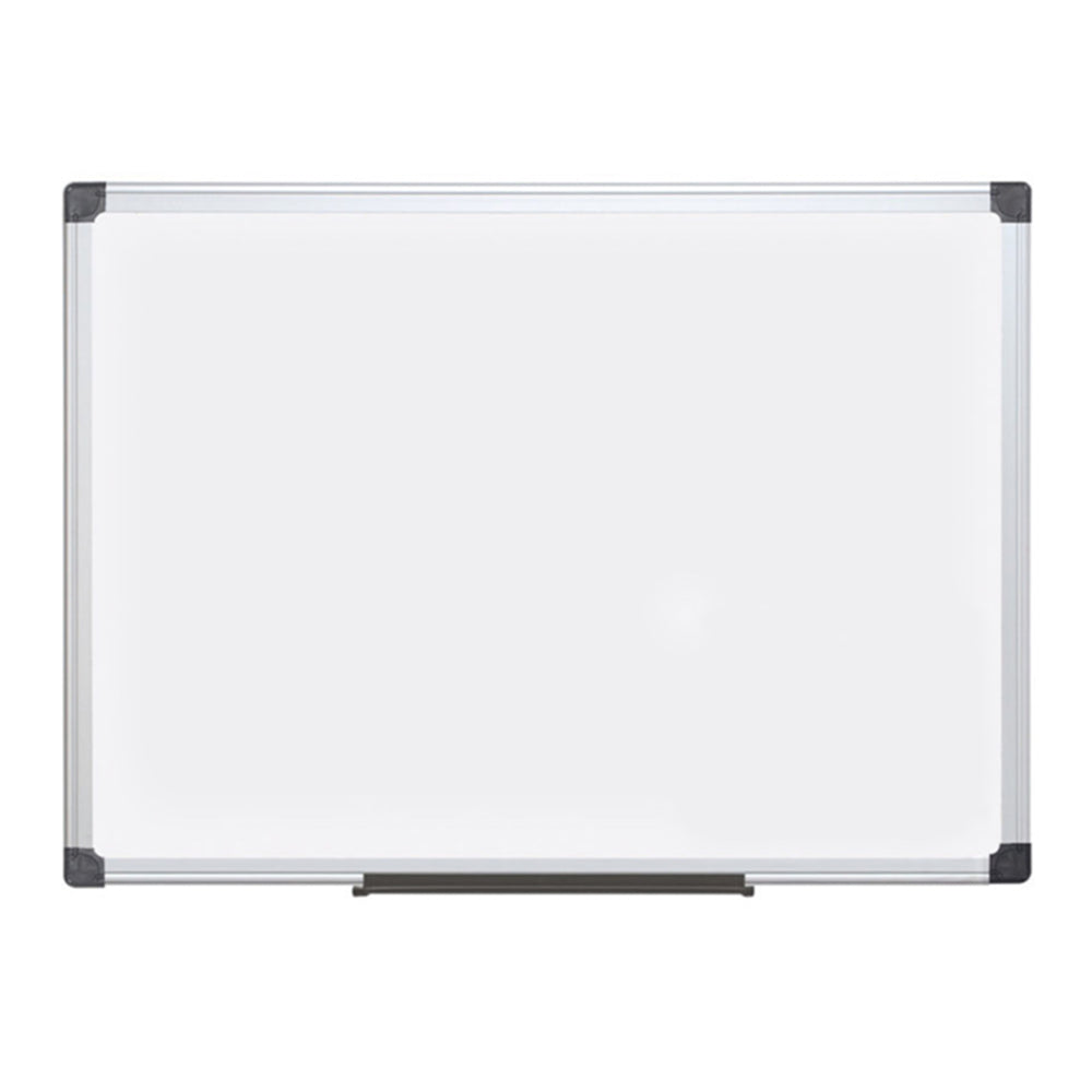 Staples Porcelain Magnetic Dry-Erase Whiteboard - 36" H x 48" W - Aluminum Frame