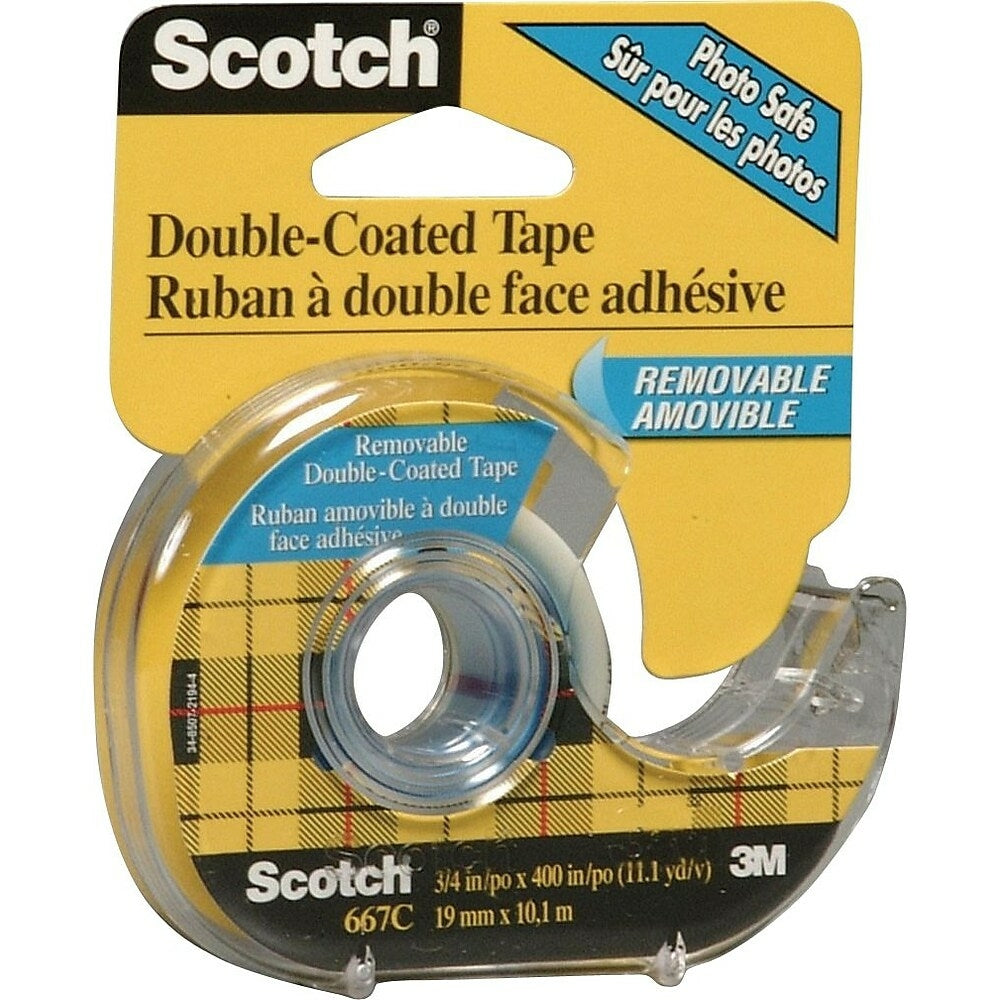 Ruban adhésif double face transparent Scotch, amovible