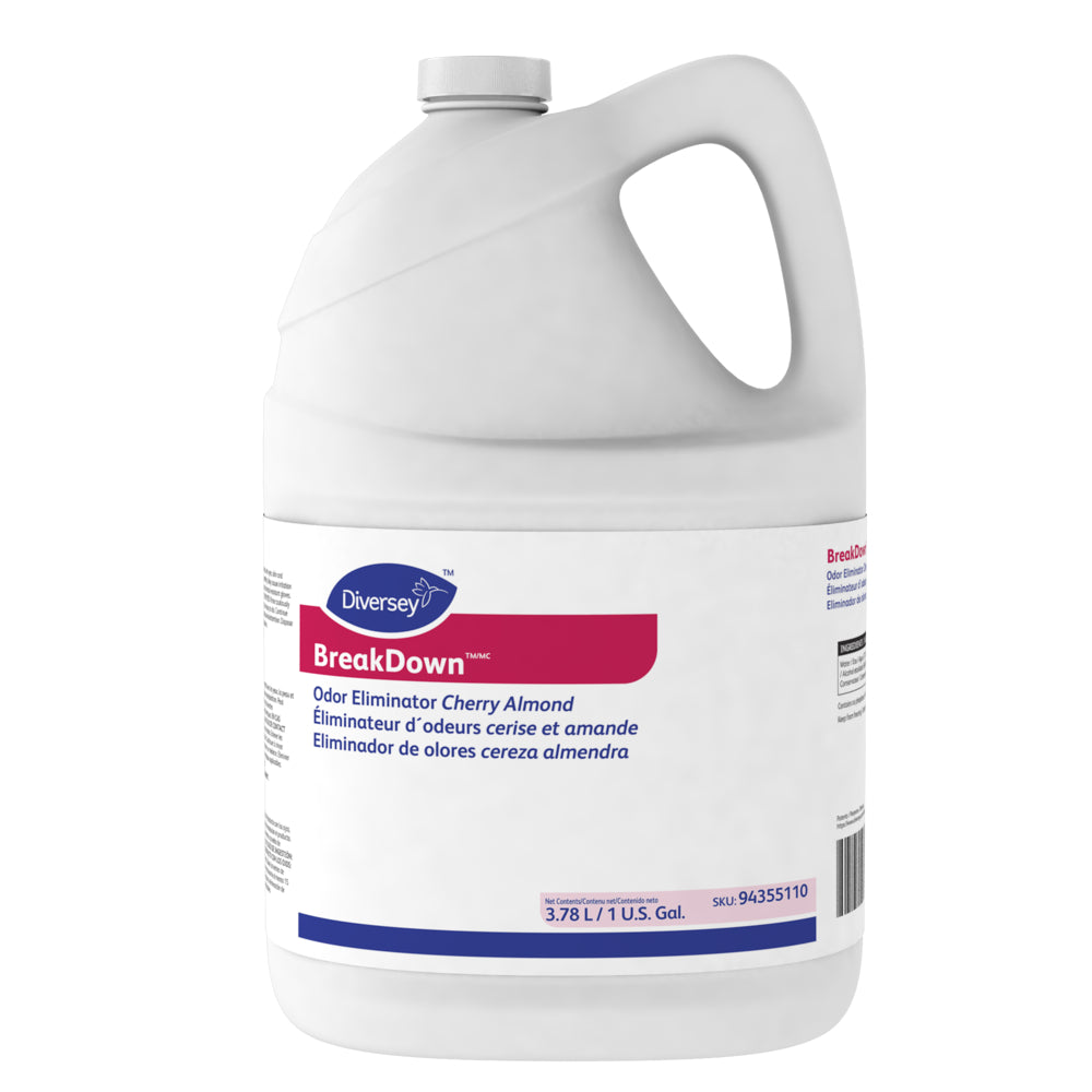 Diversey Breakdown Odor Eliminator - Cherry Almond Scent - 3.78L - 4 Pack