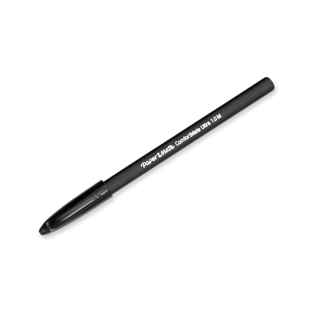 Stylo à bille Paper Mate ComfortMate - Pointe moyenne - Encre noire - Lot de 12