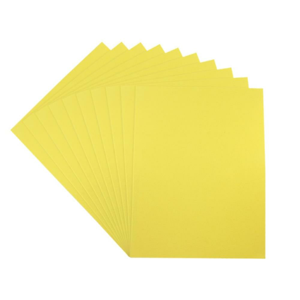 Feuilles de mousse jaunes, 9" x 12", 10/pqt
