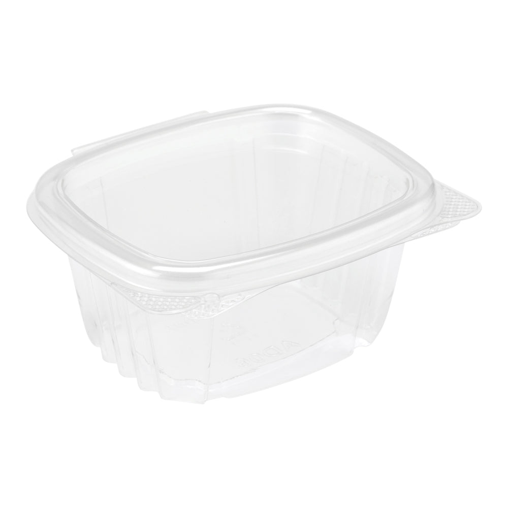 Contenant rectangulaire à charnière Genpak 6 oz - Transparent - Paquet de 400