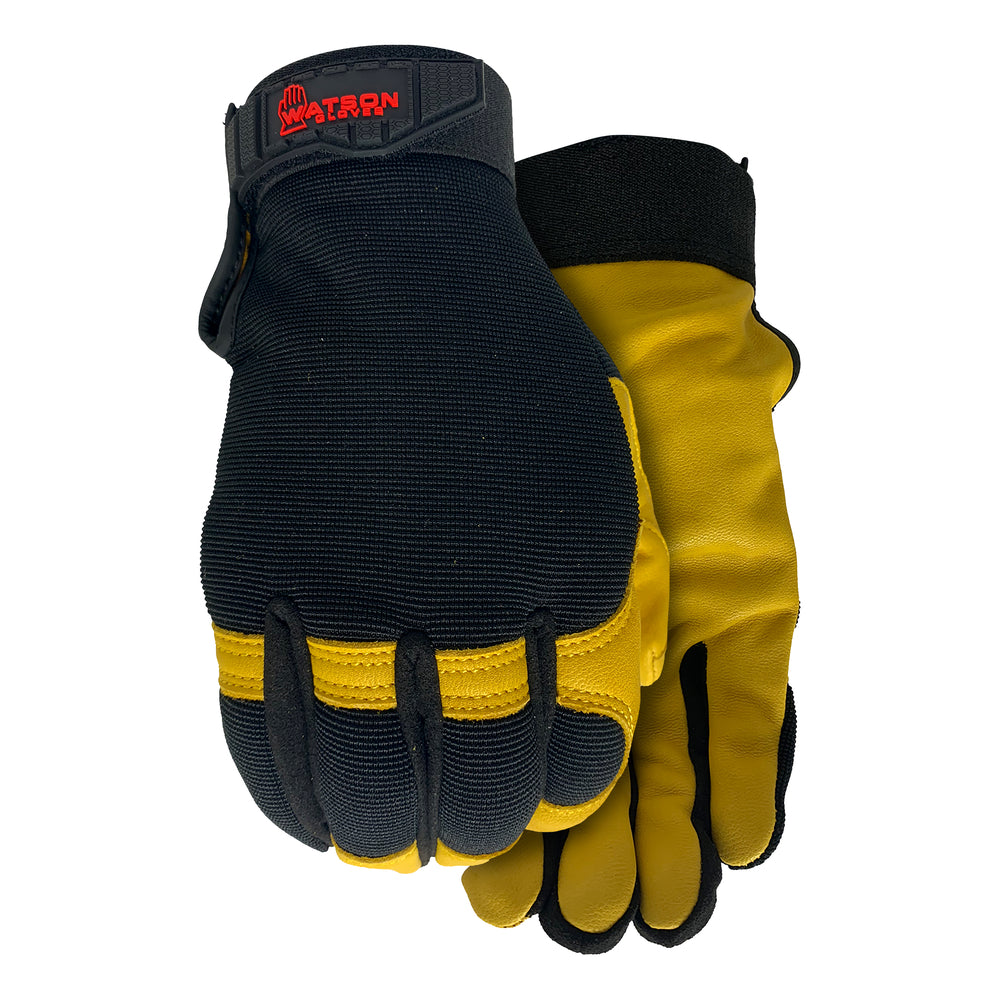 Work Armour Flextime Dryhide Water-Resistant Gloves - Small - Black/Yellow