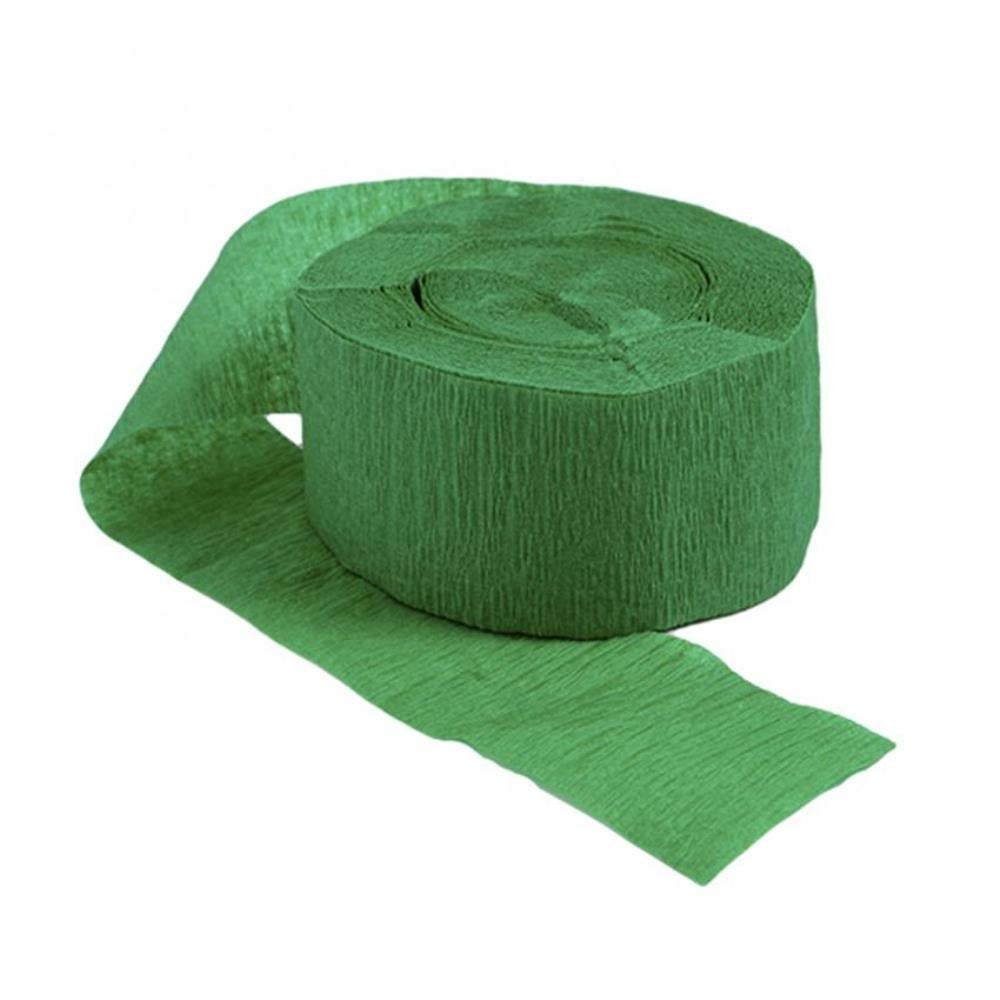 Rouleau de papier serpentin 81' Vert vacances 6/pqt