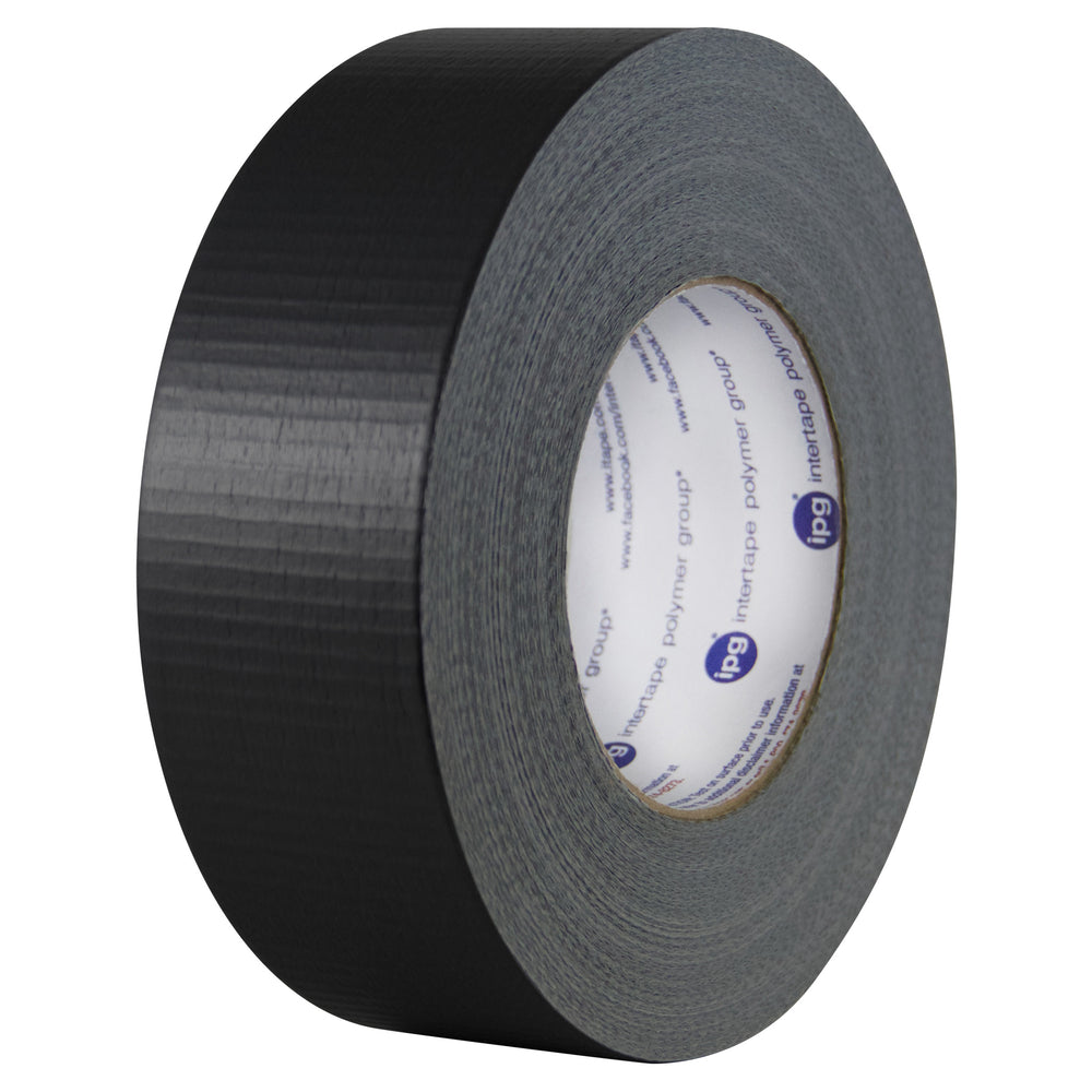 Intertape Cloth Tape - 48 mm W x 55 m L - Black