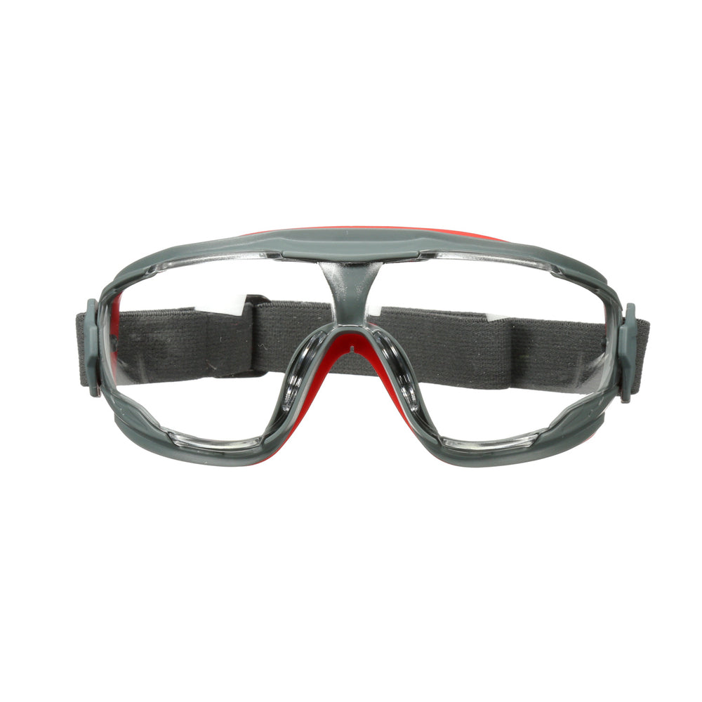 Lunettes de protection anti-éclaboussures 3M GoggleGear avec verre antibuée transparent Scotchgard - GG501SGAF - noir/rouge