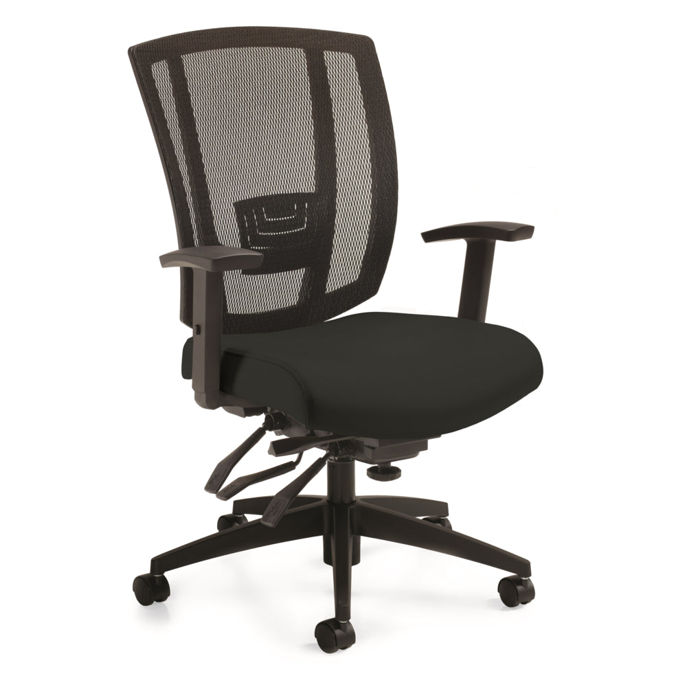 Offices to Go - CA Avro Multi-Tilter Chair with Mesh Back - Black