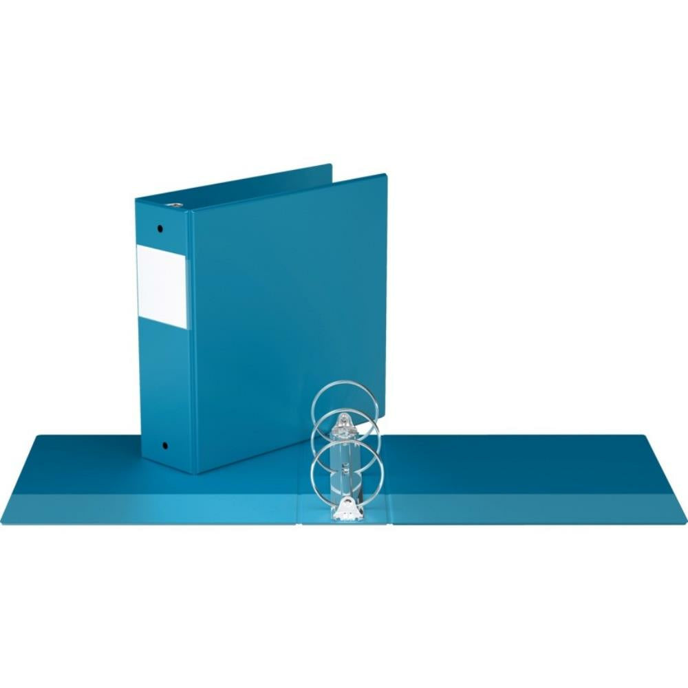 Classeur à anneaux ronds Davis Group, 3 po, bleu sarcelle.