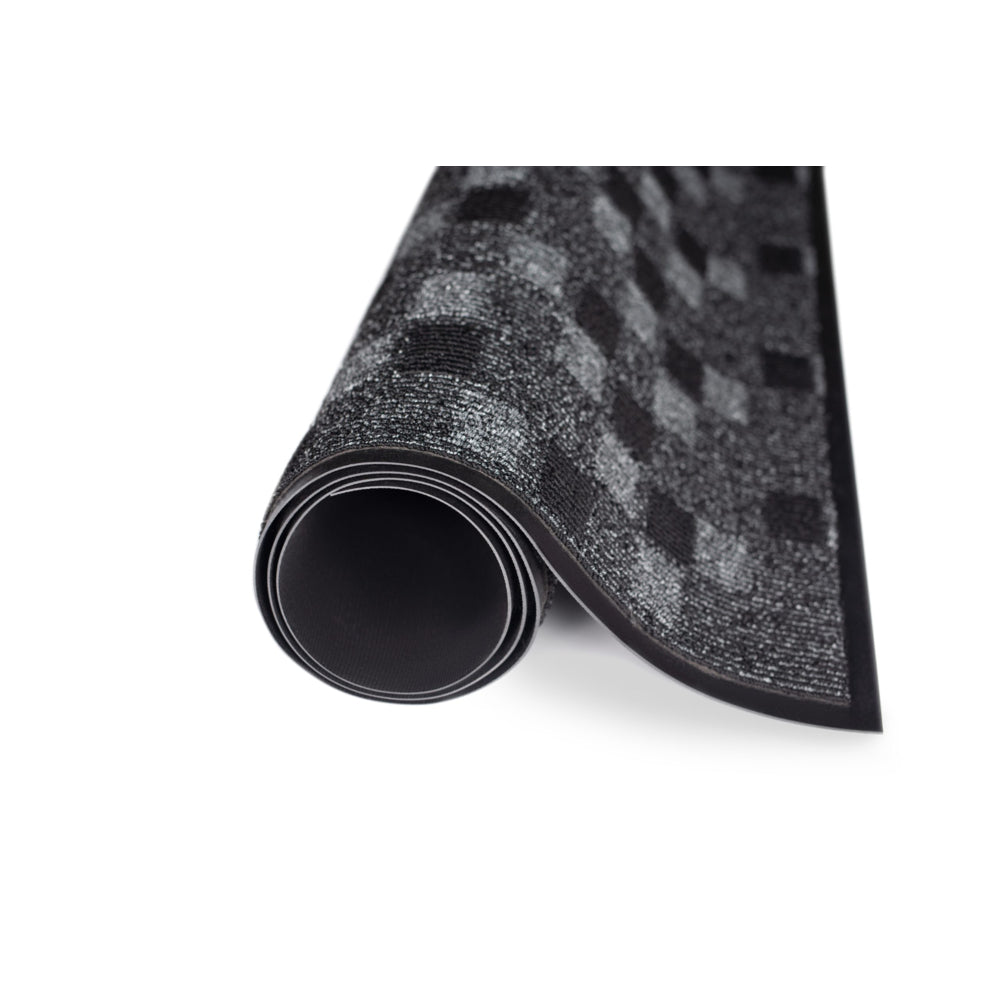 Tapis d'entrée essuyable Mat Tech Terra-Nova - 3' x 10' - Anthracite