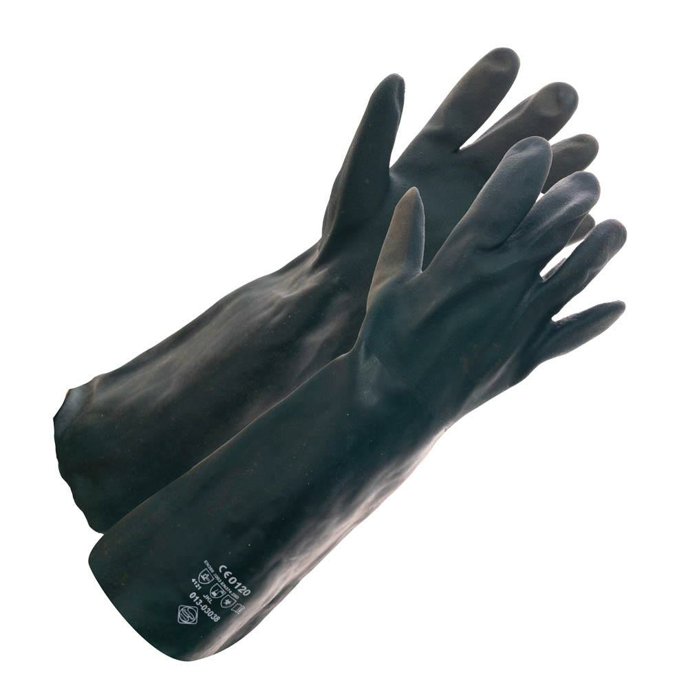 Gants Forcefield Lato-Grip en coton enduit de PVC très résistants - 45,7 cm - Vert