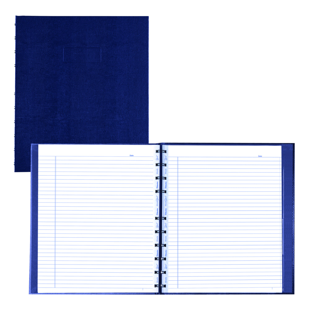 Carnet à couverture rigide Blueline MiracleBind - 28 cm (L) x 24 cm (l) - Bleu indigo - 150 pages
