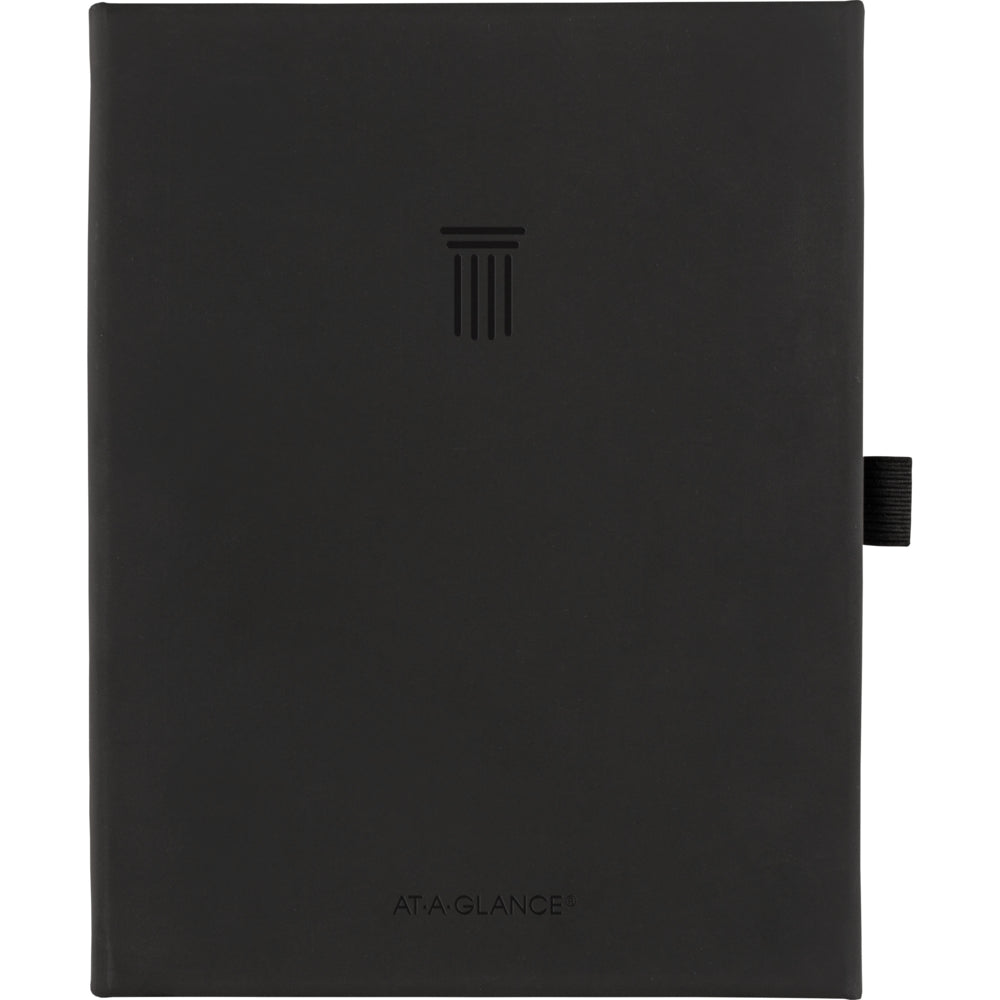 AT-A-GLANCE Undated Foundation Weekly/Monthly Planner - 8-1/4" H x 5-3/4" W - Black - English