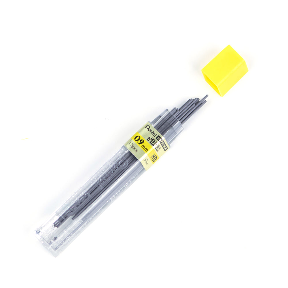 Mine Pentel Super Hi-Polymer pour porte-mines – HB – 0,9 mm