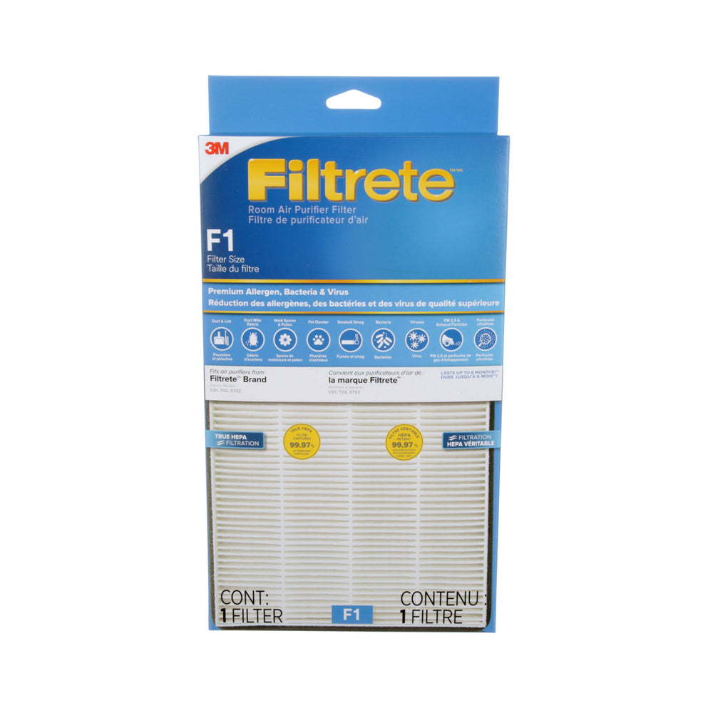 Filtre anti-allergènes, bactéries et virus Filtrete Premium - True HEPA - F1 (FAPF-CA-F1-PBV)