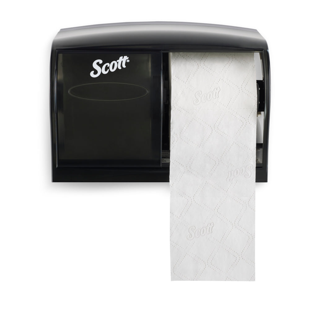 Distributeur de papier toilette Scott Essential à rouleau unique - Noir