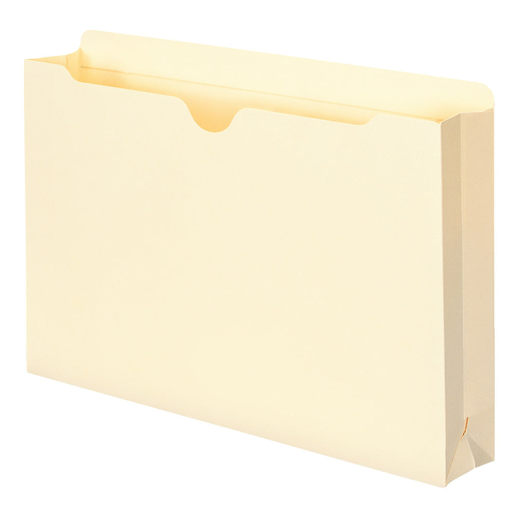 Smead Reinforced Tab File Jacket - Manila - Legal Size - 11 pt. - 2" Expansion